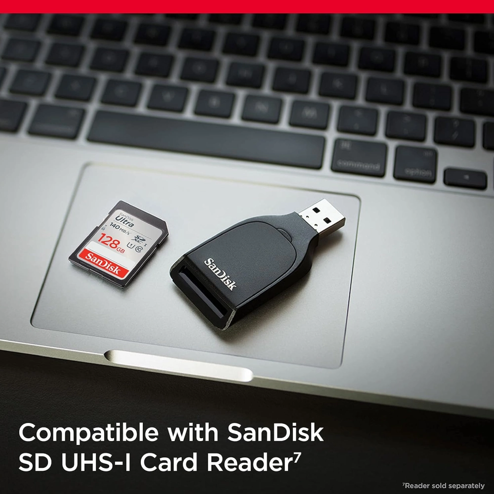 Sandisk SD Card 128GB Ultra SDXC UHS-I For DSLR and Mirrorless Cameras view 2